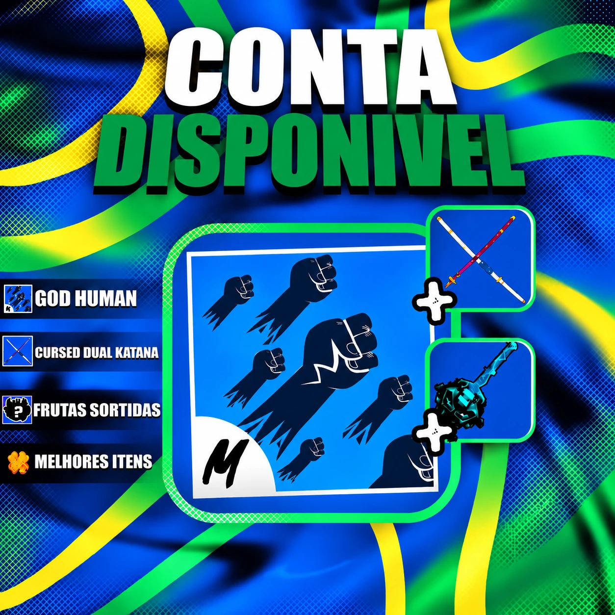 『 ⚔️ 』 GODHUMAN + CDK + LEVEL MÁX