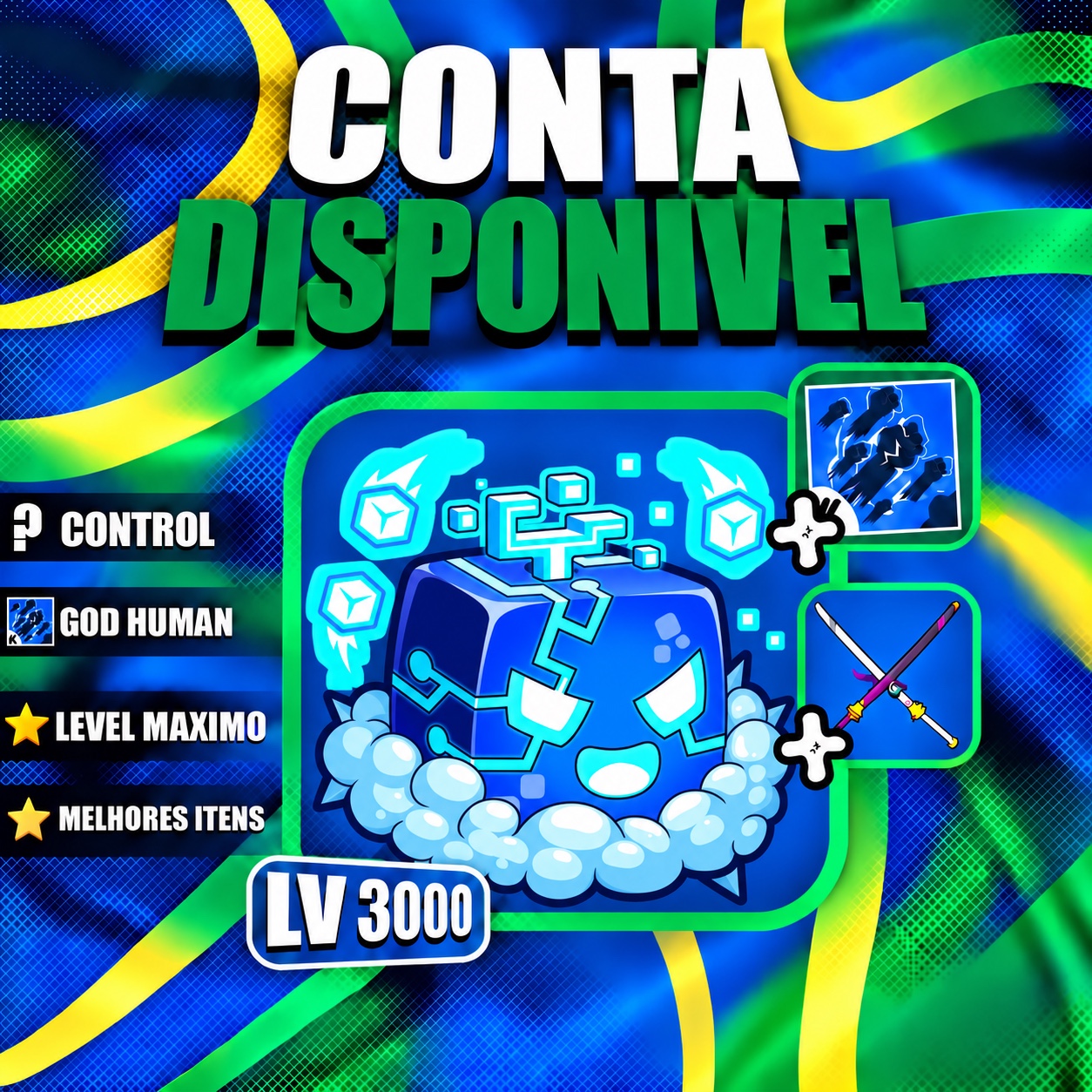 『 🔵 』CONTROL FRUIT + GODHUMAN + LEVEL MÁX